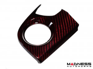 FIAT 500 Custom Dashboard - Carbon Fiber - Dark Red Candy